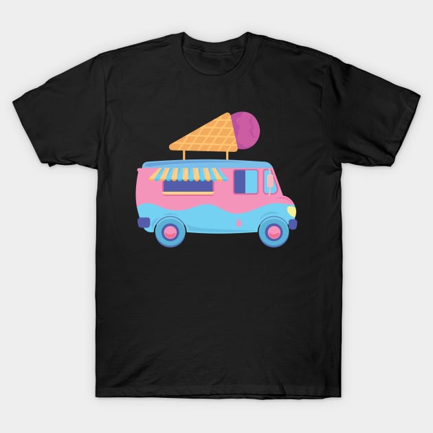 Ice Cream Truck T-Shirt by holidaystore